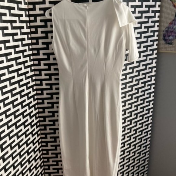 HP😍 NWOT White Ruched Dress - Picture 5 of 7